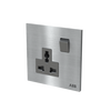 Socket outlet Universal Without imprint Stainless steel - Millenium