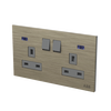 Socket outlet BS Without imprint Antique Gold - Millenium