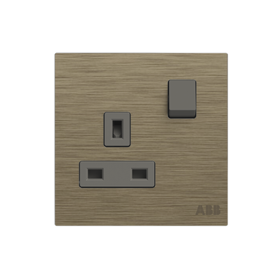 Socket outlet BS Without imprint Antique Gold - Millenium