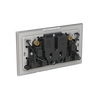 Socket outlet BS Without imprint Antique Gold - Millenium