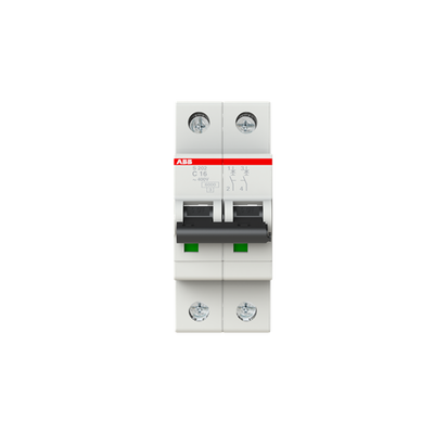 Miniature Circuit Breaker - S200 - 2P - 16 A - C - (AC) 6 kA