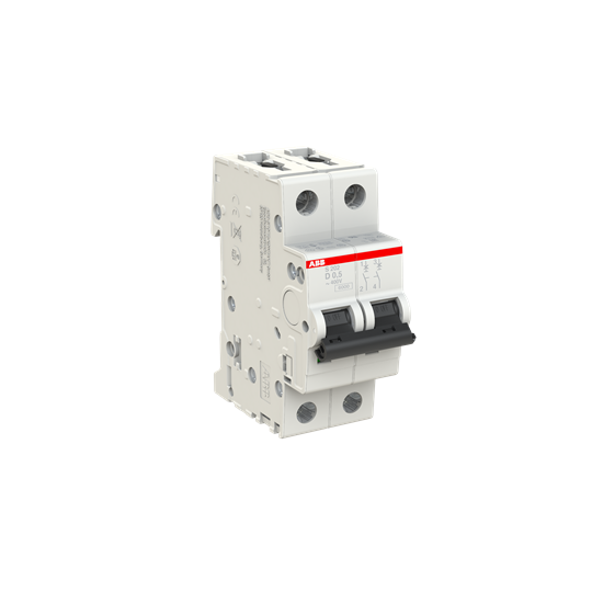 Miniature Circuit Breaker - S200 - 2P - 0.5 A - D - (AC) 6 kA