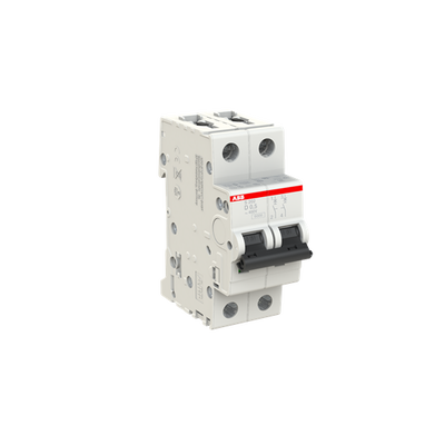 Miniature Circuit Breaker - S200 - 2P - 0.5 A - D - (AC) 6 kA