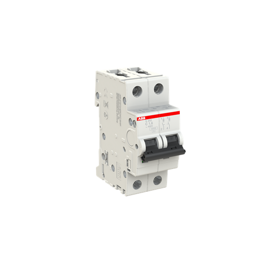 Miniature Circuit Breaker - S200 - 2P - 1.6 A - C - (AC) 6 kA