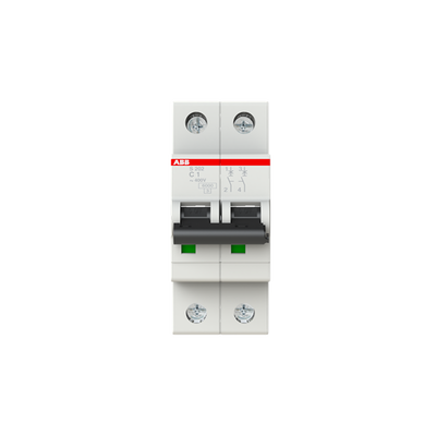 Miniature Circuit Breaker - S200 - 2P - 1 A - C - (AC) 6 kA