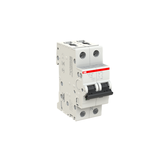 Miniature Circuit Breaker - S200 - 1P+N - 16 A - C - (AC) 6 kA