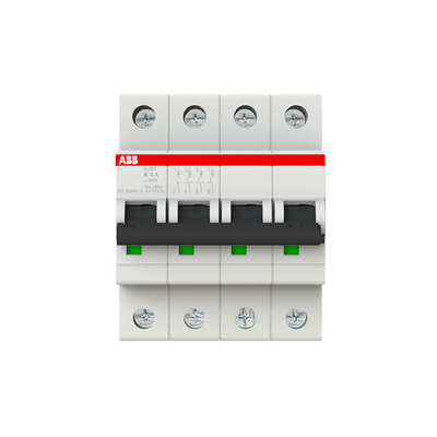 Miniature Circuit Breaker - S200 - 4P - 4 A - K - (AC) 6 kA