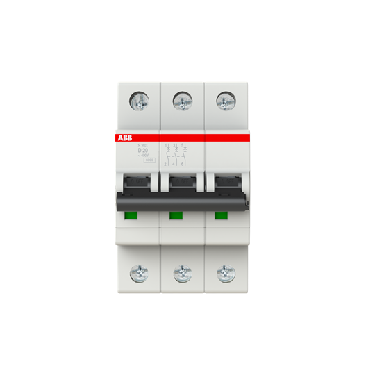 Miniature Circuit Breaker - S200 - 3P - 20 A - D - (AC) 6 kA – Image 2 of 3