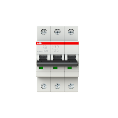Miniature Circuit Breaker - S200 - 3P - 3 A - K - (AC) 6 kA