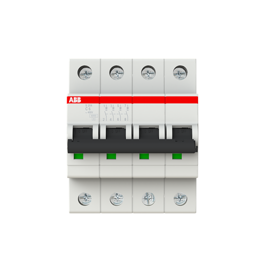 Miniature Circuit Breaker - S200 - 4P - 6 A - C - (AC) 6 kA – Image 2 of 3