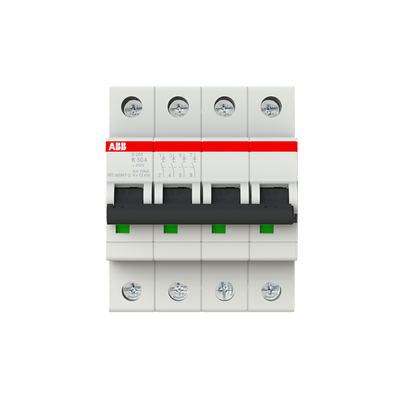 Miniature Circuit Breaker - S200 - 4P - 50 A - K - (AC) 6 kA