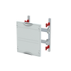 DIN rail for terminals horizontal module, 300 mm x 250 mm x 120 mm , 2 rows , 000 GU , Field width: 1