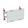 DIN rail for terminals horizontal module, 300 mm x 500 mm x 120 mm , 2 rows , 000 GU , Field width: 2