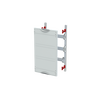 DIN rail for terminals horizontal module, 450 mm x 250 mm x 120 mm , 3 rows , 00 GU , Field width: 1