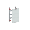 DIN rail for terminals horizontal module, 450 mm x 250 mm x 120 mm , 3 rows , 00 GU , Field width: 1
