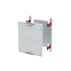 Mounting plate module, 300 mm x 250 mm x 120 mm , 000 GU , Field width: 1