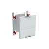 Mounting plate module, 300 mm x 250 mm x 120 mm , 000 GU , Field width: 1