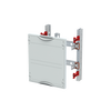 Vertical terminals module, 300 mm x 250 mm x 200 mm , 1 rows , 000 GU , Field width: 1