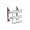 DIN rail mounting devices module, 300 mm x 250 mm x 120 mm , 2 rows , 000 GU , Field width: 1