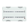 DIN rail mounting devices module, 300 mm x 500 mm x 120 mm , 2 rows , 000 GU , Field width: 2