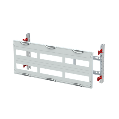 DIN rail mounting devices module, 300 mm x 750 mm x 120 mm , 2 rows , 000 GU , Field width: 3