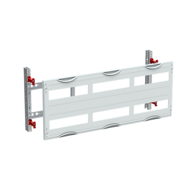 DIN rail mounting devices module, 300 mm x 750 mm x 120 mm , 2 rows , 000 GU , Field width: 3