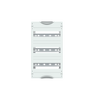DIN rail mounting devices module, 450 mm x 250 mm x 120 mm , 3 rows , 00 GU , Field width: 1