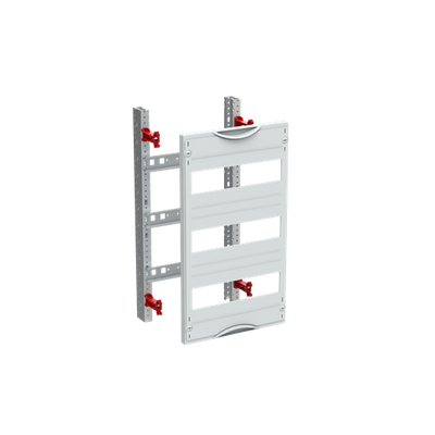 DIN rail mounting devices module, 450 mm x 250 mm x 120 mm , 3 rows , 00 GU , Field width: 1