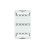 DIN rail mounting devices module, 450 mm x 250 mm x 120 mm , 3 rows , 00 GU , Field width: 1