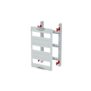 DIN rail mounting devices module, 450 mm x 250 mm x 120 mm , 3 rows , 00 GU , Field width: 1