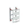 DIN rail mounting devices module, 450 mm x 250 mm x 120 mm , 3 rows , 00 GU , Field width: 1