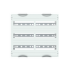 DIN rail mounting devices module, 450 mm x 500 mm x 120 mm , 3 rows , 00 GU , Field width: 2