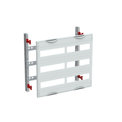 DIN rail mounting devices module, 450 mm x 500 mm x 120 mm , 3 rows , 00 GU , Field width: 2