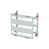 DIN rail mounting devices module, 450 mm x 500 mm x 120 mm , 3 rows , 00 GU , Field width: 2