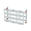 DIN rail mounting devices module, 450 mm x 750 mm x 120 mm , 3 rows , 00 GU , Field width: 3