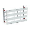 DIN rail mounting devices module, 450 mm x 750 mm x 120 mm , 3 rows , 00 GU , Field width: 3