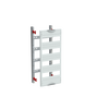 DIN rail mounting devices module, 600 mm x 250 mm x 120 mm , 4 rows , 0 GU , Field width: 1