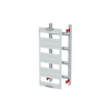 DIN rail mounting devices module, 600 mm x 250 mm x 120 mm , 4 rows , 0 GU , Field width: 1