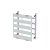 DIN rail mounting devices module, 600 mm x 500 mm x 120 mm , 4 rows , 0 GU , Field width: 2