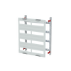DIN rail mounting devices module, 600 mm x 500 mm x 120 mm , 4 rows , 0 GU , Field width: 2