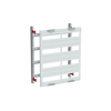 DIN rail mounting devices module, 600 mm x 500 mm x 120 mm , 4 rows , 0 GU , Field width: 2