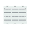 DIN rail mounting devices module, 600 mm x 750 mm x 120 mm , 4 rows , 0 GU , Field width: 3