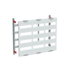 DIN rail mounting devices module, 600 mm x 750 mm x 120 mm , 4 rows , 0 GU , Field width: 3