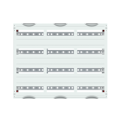 DIN rail mounting devices module, 600 mm x 750 mm x 120 mm , 4 rows , 0 GU , Field width: 3