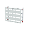DIN rail mounting devices module, 600 mm x 750 mm x 120 mm , 4 rows , 0 GU , Field width: 3