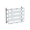 DIN rail mounting devices module, 600 mm x 750 mm x 120 mm , 4 rows , 0 GU , Field width: 3