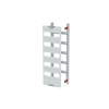 DIN rail mounting devices module, 750 mm x 250 mm x 120 mm , 5 rows , 1 GU , Field width: 1