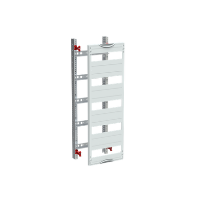 DIN rail mounting devices module, 750 mm x 250 mm x 120 mm , 5 rows , 1 GU , Field width: 1