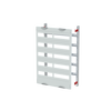 DIN rail mounting devices module, 750 mm x 500 mm x 120 mm , 5 rows , 1 GU , Field width: 2