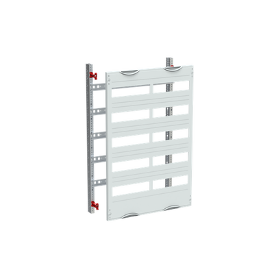 DIN rail mounting devices module, 750 mm x 500 mm x 120 mm , 5 rows , 1 GU , Field width: 2